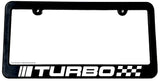 Turbo White Art License Plate Frame - OwnTheAvenue