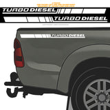 Turbo Diesel Sport Stripe Body Truck Off Road 4x4  Graphic Vinyl Decal Sticker