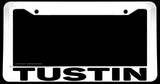 Tustin White License Plate Frame - OwnTheAvenue