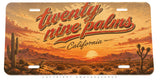 Twenty Nine Palms California Auto Metal License Plate