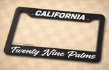 Twenty Nine Palms California Car Truck Auto License Plate Frame