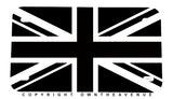 United Kingdom UK Subdued Flag Motorcycle Metal License Plate