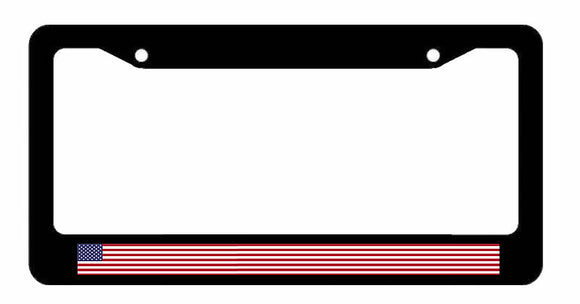 USA American Flag Vintage Jk Retro Plain Style Drift Car Truck License Plate Frame - OwnTheAvenue