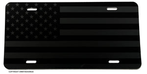 USA American Flag Ghost Style Tactical Patriot Freedom License Plate Cover - OwnTheAvenue