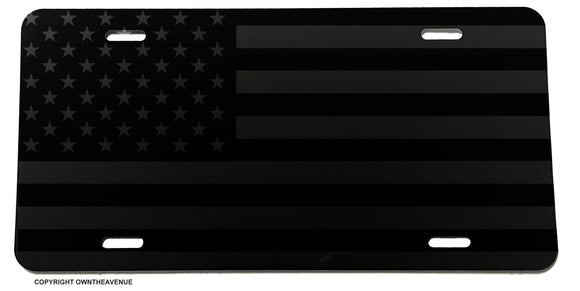 USA American Flag Ghost Style Tactical Patriot Freedom License Plate Cover - OwnTheAvenue