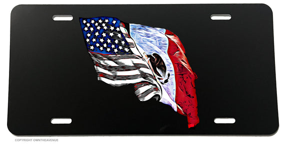 USA American Mexico Mexican Flag Pride Country License Plate Cover - OwnTheAvenue