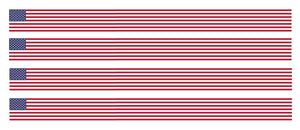 4x sticker decal car stripe motorcycle racing flag bike moto USA American Flag