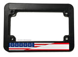 USA American Austria Austrian World Country Flag Motorcycle License Plate Frame
