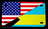 USA American Bahamas Bahaman World Country Flag Motorcycle Metal License Plate - OwnTheAvenue