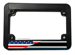 USA American Batswana World Country Flag Motorcycle License Plate Frame