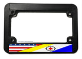 USA American Bonaire Islands World Country Flag Motorcycle License Plate Frame
