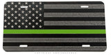 Support Military Vintage Grunge Style USA American Flag License Plate - OwnTheAvenue