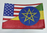 Ethiopia Ethiopian American World Country Flag Iron On Patch