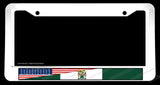 Rhodesia Rhodesian USA American Flag White License Plate Frame - OwnTheAvenue
