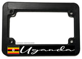 Uganda Ugandan World Country Flag V01 Motorcycle License Plate Frame - OwnTheAvenue