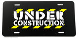 Under Construction JDM Racing Drifting Funny Joke Gag License Plate Cover