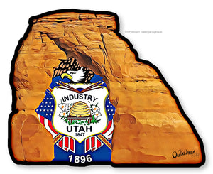 Utah Souvenir Arch Car Truck Window Bumper Laptop Sticker Decal 3.5"