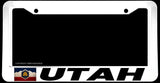 Utah Flag White License Plate Frame - OwnTheAvenue