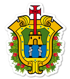 Veracruz Coat of Arms VE VER Veracruz COA Car Truck Window Bumper Sticker Decal - OwnTheAvenue