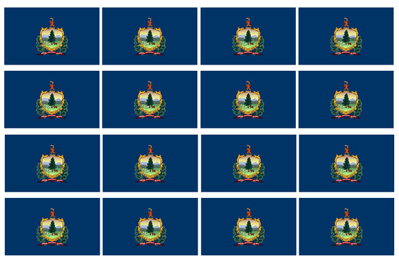 12Pcs Vermont Flags Vinyl Sticker Decals - 2