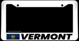 Vermont Vintage Style Flag White License Plate Frame - OwnTheAvenue
