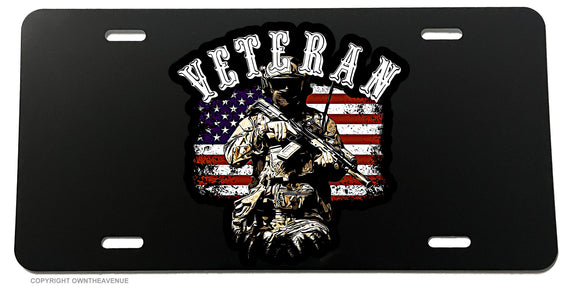 Veteran Soldier Military Army License Plate Cover - OwnTheAvenue
