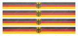 4Pcs Pack Lot German Germany Racing Stripes Flag Vintage Style Stickers - OwnTheAvenue