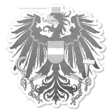 Austria Austrian Coat of Arms Subdued Vintage Style Sticker Decal 3.5" - OwnTheAvenue