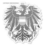 Austria Austrian Coat of Arms Subdued Vintage Style Sticker Decal 3.5" - OwnTheAvenue