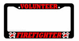 Volunteer Firefighter Fire Fighter Car Truck Auto License Plate Frame - OwnTheAvenue
