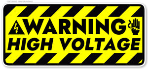 Caution Warning High Voltage Safety Danger Sticker Decal 4" Model V01 - OwnTheAvenue