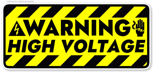 Caution Warning High Voltage Safety Danger Sticker Decal 4