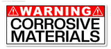 3Pcs Warning Danger Corrosive Materials Safety Sign Vinyl Sticker Decal 4" - OwnTheAvenue