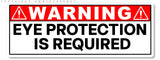 3Pcs Warning Danger Eye Protection Required Safety Sign Vinyl Sticker Decals - OwnTheAvenue