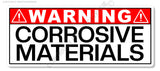 3Pcs Warning Danger Corrosive Materials Safety Sign Vinyl Sticker Decal 4" - OwnTheAvenue