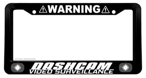 Notice Dashcam Ride Ridesharing Sharing Safety Caution License Plate Frame V03