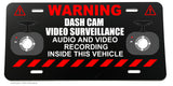 Notice Dashcam Ride Ridesharing Sharing Safety Caution License Plate Cover V03 - OwnTheAvenue