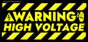 High Voltage Yellow Decal Safety Danger Caution Warning Sticker 6" V-04