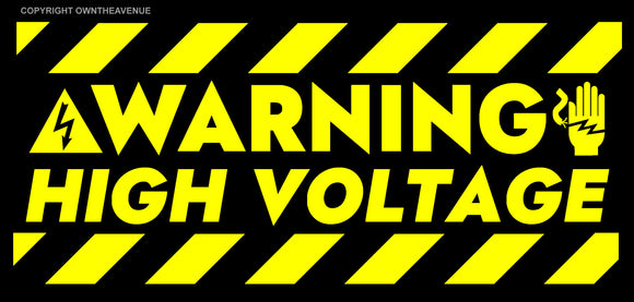 High Voltage Yellow Decal Safety Danger Caution Warning Sticker 6