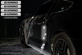 4Pcs Reflective Open Warning Stickers For Car Door Safety Visibility