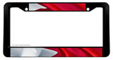 Bahrain World Country Flag Wavey Car Truck Auto License Plate Frame - OwnTheAvenue