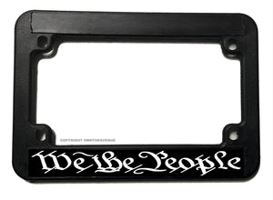 We The People America Patriotic Motorcycle License Plate Frame - OwnTheAvenue