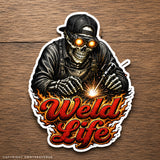 Weld Life Welding Fabricator Sticker Decals 3.5" Model A