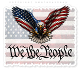 x2 We The People USA American Flag Bald Eagle Sticker Decals 4.5" - OwnTheAvenue