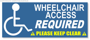 Handicap Wheelchair Access Vehicle Disabled Window Parking Decal Sticker 6" - OwnTheAvenue