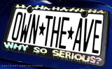 Why So Serious Joker Funny Haha Holographic Oil Slick V01 License Plate Frame