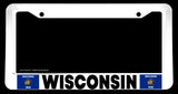 Wisconsin White License Plate Frame - OwnTheAvenue