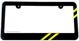 Sport Sports Stripe Muscle Car Racing JDM Drift Yellow Art License Plate Frame - OwnTheAvenue