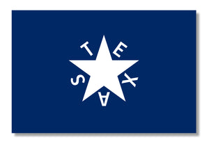 Zavala Flag republic of texas lone star texan car truck window sticker decal 4"