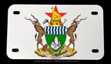 Zimbabwe Coat of Arms Motorcycle Metal License Plate - OwnTheAvenue